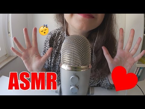 ASMR - Relaxing Hand Sounds & Finger Fluttering with Lotion (Blue Yeti) - no talking