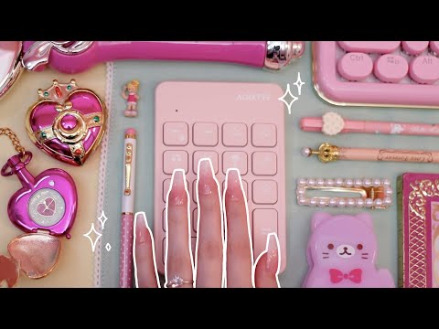 Magical Girl Mini Keyboard Typing for Relaxation ASMR