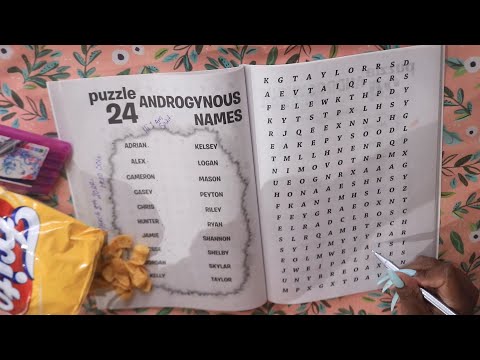 FRITOS WORD SEARCH ANDROGYNOUS NAMES ASMR EATING SOUNDS