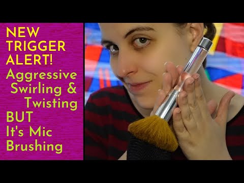 ASMR Aggressive Mic Swirling & Twisting BUT It's Also Mic Brushing! New Trigger Idea (No Talking)