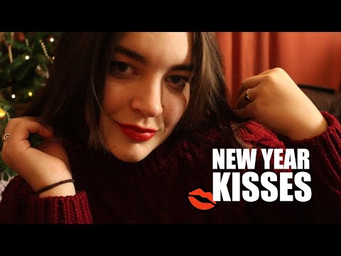 ASMR New year kisses! Soft, Delicate Kisses and Mouth Sounds [Binaural]