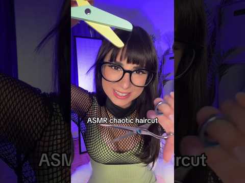 ASMR chaotic haircut from ur fav 👀 #asmr #shorts #asmrsleep #shortsvideo #asmrshorts #shortsfeed
