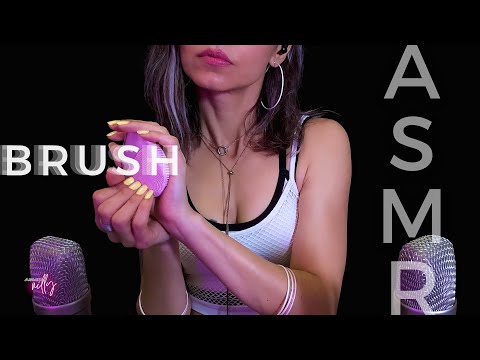ASMR Part 1 | Facial Cleansing Brush Sounds | Nails on Brush | Relaxing Brushing ASMR (No Talking)