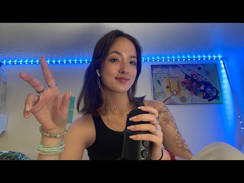 ASMR for ADHD ~ body triggers, hand sounds, and trigger words (pay attention + look at me!) 🤍
