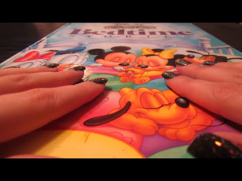 ASMR Reading Bedtime Stories, Close Whispers, Tongue Clicking, Water Sounds, Tapping, Page Turning