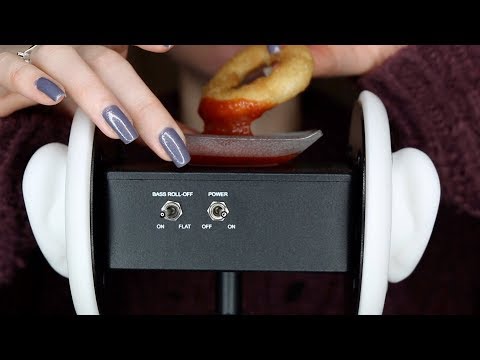 ASMR Eating Sounds | Crispy Onion Rings | Ear To Ear 3Dio Binaural