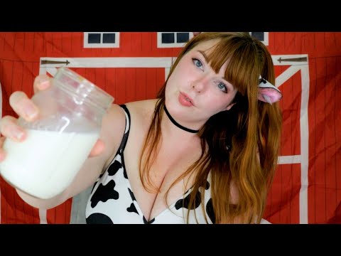ASMR | Flirty Cow Girl Wants to Cuddle (F4A Hucow Roleplay)