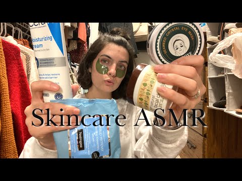 ASMR | nighttime skin care routine, lotion, lid sounds, tapping | ASMRbyJ