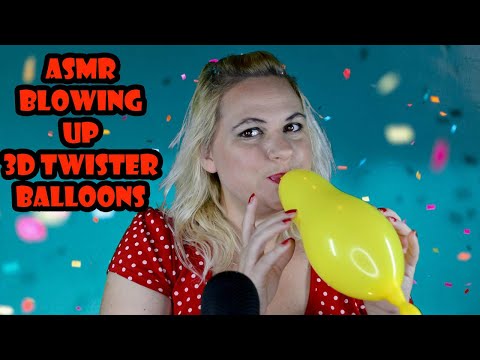 🎈 ASMR -3d Twister Balloon- Blowing/Deflating up Balloons Funday Friday Part 19  !!! 🎈