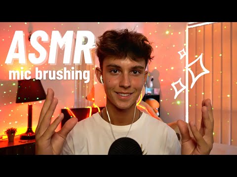 ASMR | Sleepy Mic Brushing + Soft Whispers 😮‍💨♡✨