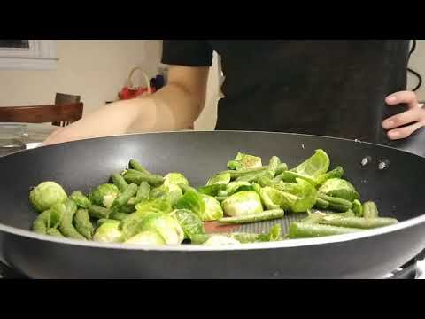 Asmr Cooking-  making veggie stir fry & chopping