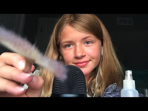 ASMR super tingly triggers, mouth sounds, mic brushing, etc ✨!!