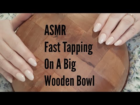 ASMR Fast Tapping On A Wooden Bowl(No Talking After Intro)