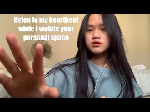 ASMR positive affirmations, face touching + heartbeat sounds ( Jackson’s CV )