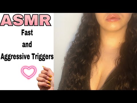 ASMR| FAST AND AGGRESSIVE TRIGGERS (Unpredictable) 🙌🏽💖