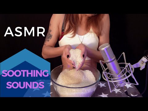 ASMR | Raw Rice Relaxing Sounds (Feel The Ocean and The Rain)