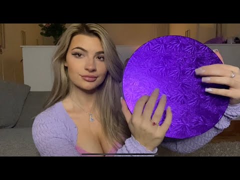 asmr PURPLE triggers 💟- tapping/scratching