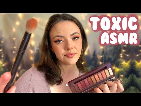 ASMR Toxic Friend Does Your Makeup | Whispered Makeup Roleplay
