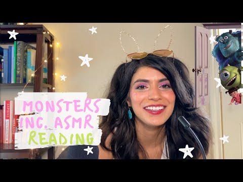 Disney Monsters Inc. Reading ASMR #2 | Fizzy water, Brushing hair| Jamie's Reading Corner