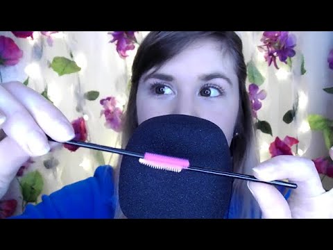 ASMR Scratchy Spoolie Sounds and Close-up Whispers