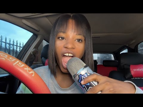 Mic Eating  in My Car While it Rains ⛈️