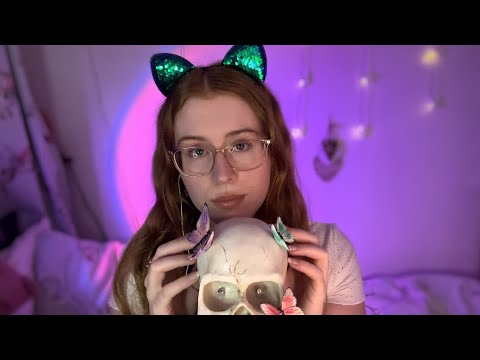 ASMR - Tapping n Scratching on your Skull 💀