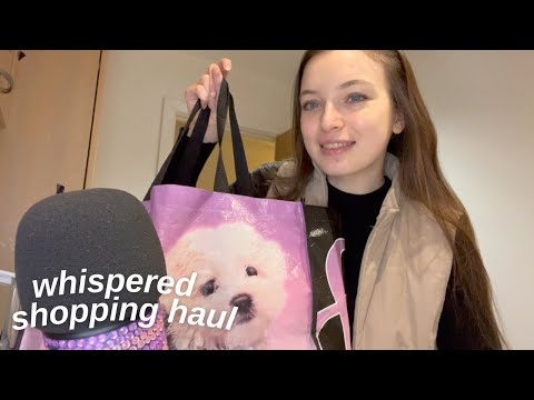 ASMR Whispered Grocery and Shopping Haul 🛒 (relaxing, crinkles, show and tell) 😴