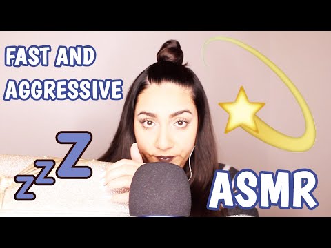 ASMR Fast and Aggressive Tapping and Scratching Sounds