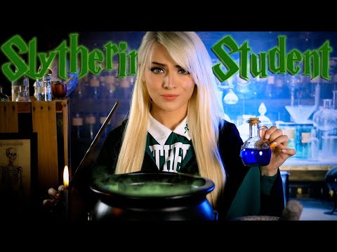 Slytherin Student At The Back Of The Potions Class 🐍 | Potion Making ASMR (ambient, studying, POV)