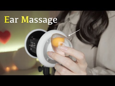 ASMR◇不思議！ペタペタ生卵で強烈耳マッサージ：Raw Egg ? Intense Ear Massage [3Dio]◇No Talking