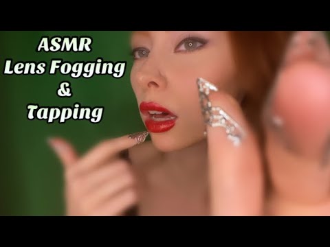 ASMR Attempt at Lens Fogging + Tapping with Whispers [TEST]