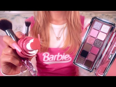 ASMR RP | 💞 You are Barbie Getting Ready for a Date with Ken 👩‍❤️‍💋‍👨 {makeup layered sounds}