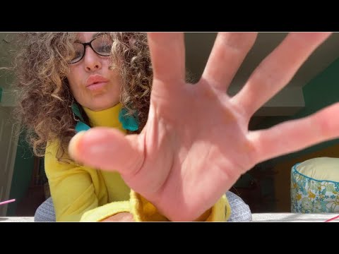 ASMR hand movements | hand sounds | tongue clicking | almost fell asleep