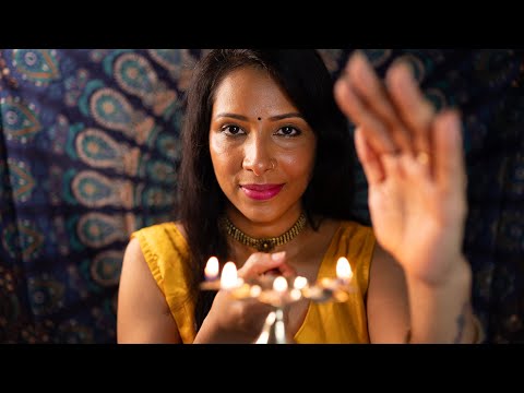 Indian girl performs ritual on you for your better sleep!