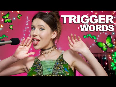 ASMR | Tingly Trigger Words in Multiple Languages w/ Hand Movements & Mouth Sounds