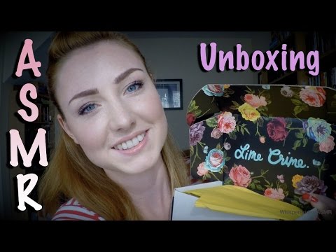 ASMR - Unboxing a Gift - Taping, Crinkling, Soft Speaking and Tea Drinking!