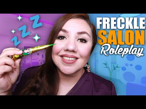 ASMR Putting Glitter Freckles on You Rolepay / Intense Face Touching and Personal Attention