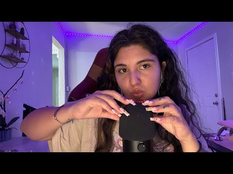 Asmr Foam Mic Scratching With Hand & Mouth Sounds