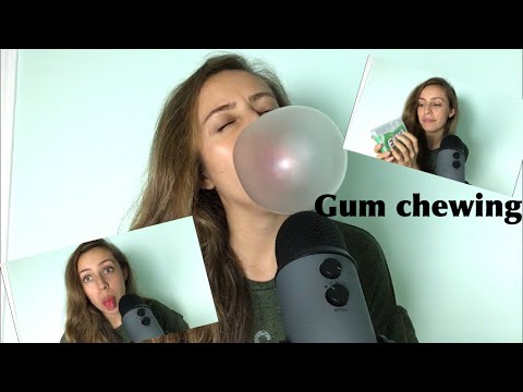 ASMR Gum Chewing And Bubble Popping