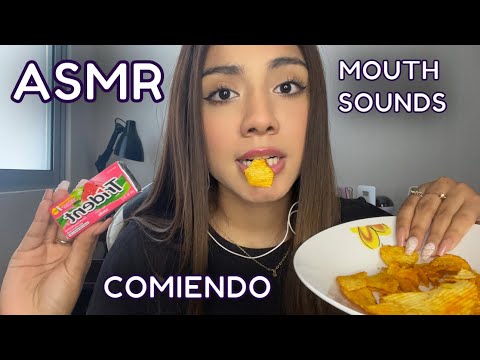 ASMR ESPAÑOL / MOUTH SOUNDS INTENSOS + EATING SOUNDS + MASCANDO CHICLE
