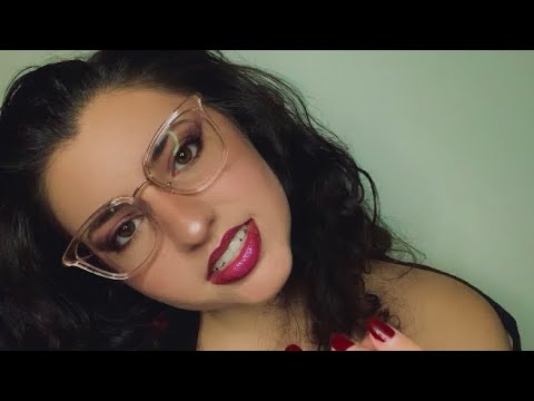 ASMR Unconventional Trigger Words I up close mouth sounds & face brushing 🥰