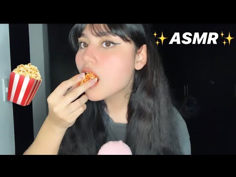 comiendo palomitas- María ASMR