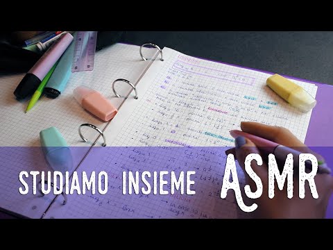 ASMR ita - 📗 STUDIAMO INSIEME (Whispering + SEMI-INAUDIBLE)