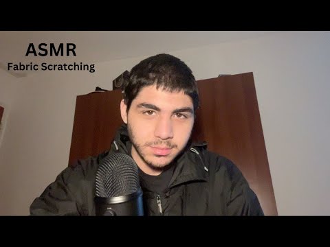 ASMR Rain Jacket Fabric Scratching (minimal talking)