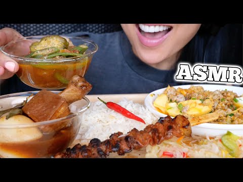 ASMR CHICKEN ADOBO (EATING SOUNDS) NO TALKING | SAS-ASMR