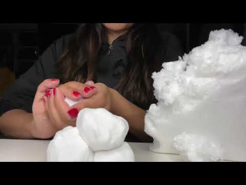 ASMR Playing With Air Sand | visuals | tapping