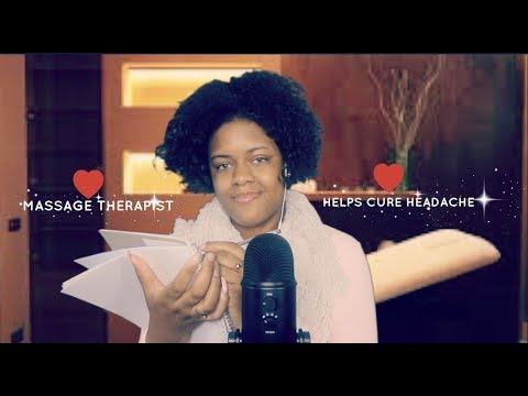 ASMR Massage Therapist Helps You Relieve Your Headache Roleplay!