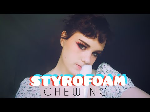 [ ASMR ] - Styrofoam chewing / noms