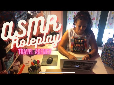 🛫ASMR🛫 TRAVEL AGENCY #ROLEPLAY (ENG - ITA accent)