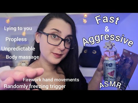 Fast and Aggressive Unpredictable ASMR (Lying, Freezing, Propless, Fireworks, lofi)